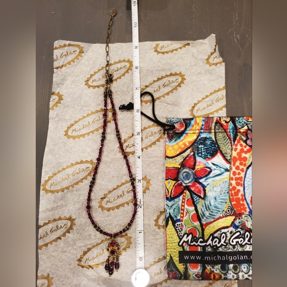 Michal Golan red beaded hamsa necklace - Picture 2 of 4